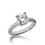 Thumbnail: Ladies 14KT White Gold Platinum Round Diamond Fancy Engagement Ring ENR2924