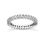Thumbnail: Ladies 14KT White Gold Platinum Eternity Wedding Band EWB180-2.25-4