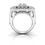 Thumbnail: Ladies 14KT White Gold Platinum Fancy Engagement Ring ENR9577