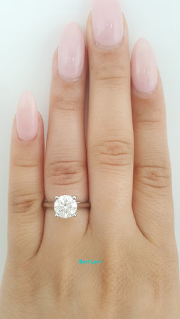 Cartier Solitaire 1895 Round Diamond Engagement Ring 1.71 ct Platinum Rtl $50K