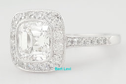Tiffany & Co Legacy Cut Diamond Platinum Engagement Ring 1.84 ct Retail $44k