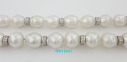 South Sea Pearl Diamond Necklace 2.75 ct 31.5" or 16.5" & 15" 18K White Gold