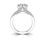 Thumbnail: Ladies 14KT White Gold Platinum Fancy Engagement Ring ENR8205