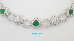 Natural Colombian Emerald & Diamond Necklace 24.9 ct 18k Gold 104.8 Gr Rtl $88K