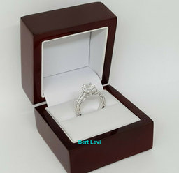 Verragio Venetian 5007CU 18K White Gold Halo Semi-Mount Engagement Ring 0.40 ct