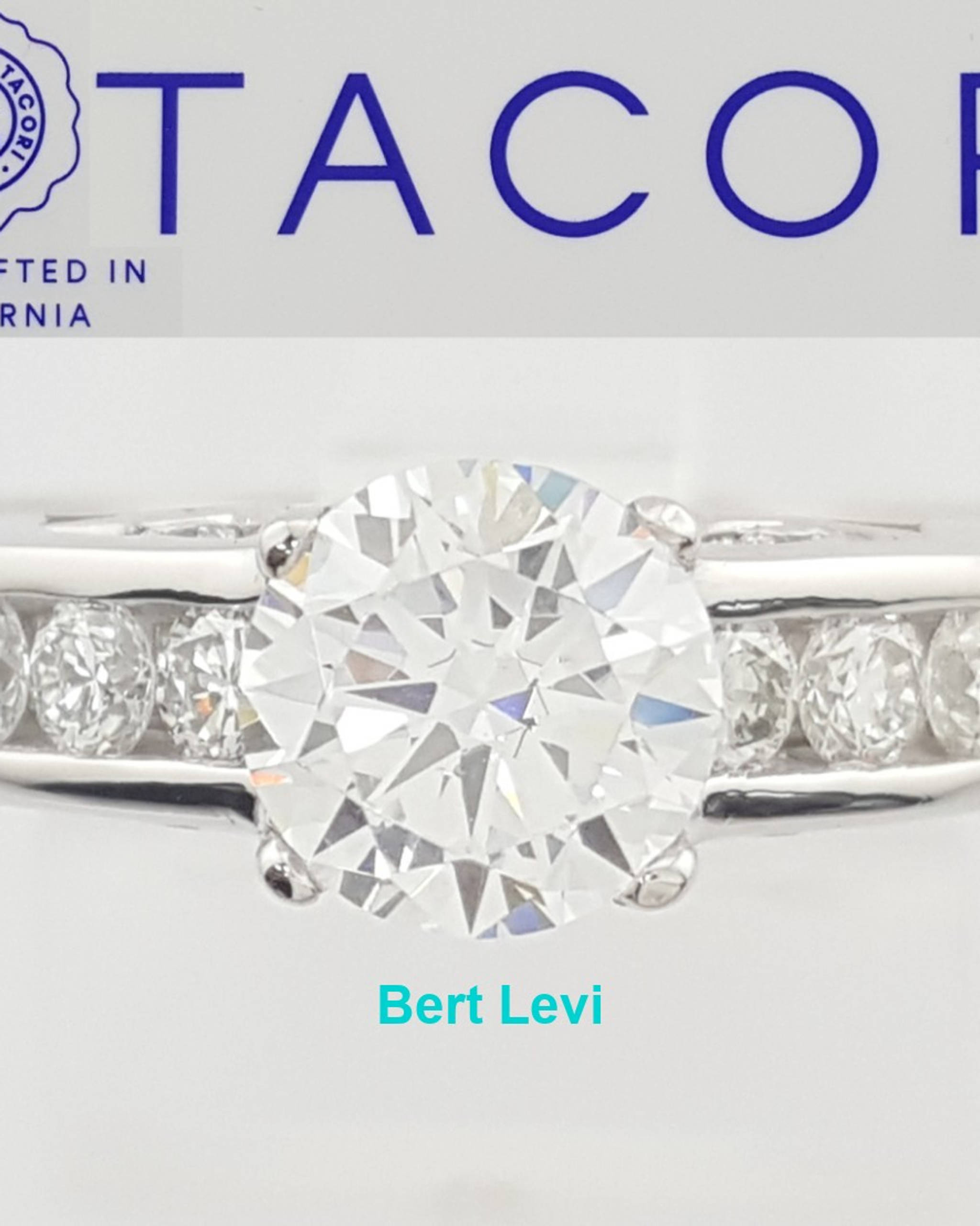 Tacori Semi-Mount Diamond 67298 Engagement Ring 0.82 ct 18k White Gold $6,700
