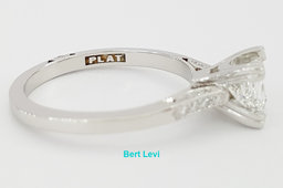 Tacori Simply Princess Cut Diamond Engagement Ring Platinum 0.8 ct GIA Rt $7,150