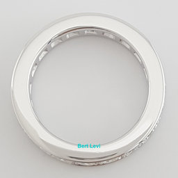 Graff Diamond Eternity Wedding Band 18k White Gold 2 ct 4mm Retail $13K