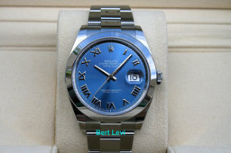 ROLEX 126300 DATEJUST 41MM BLUE AZZURRO DIAL