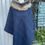 Thumbnail: PONCHO NAVY LIBERTY TWEED