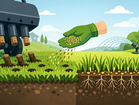Aeration Overseeding for a Thicker Lawn