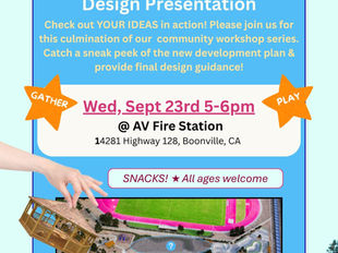 You're Invited: 9/23 Park Design Presentation
