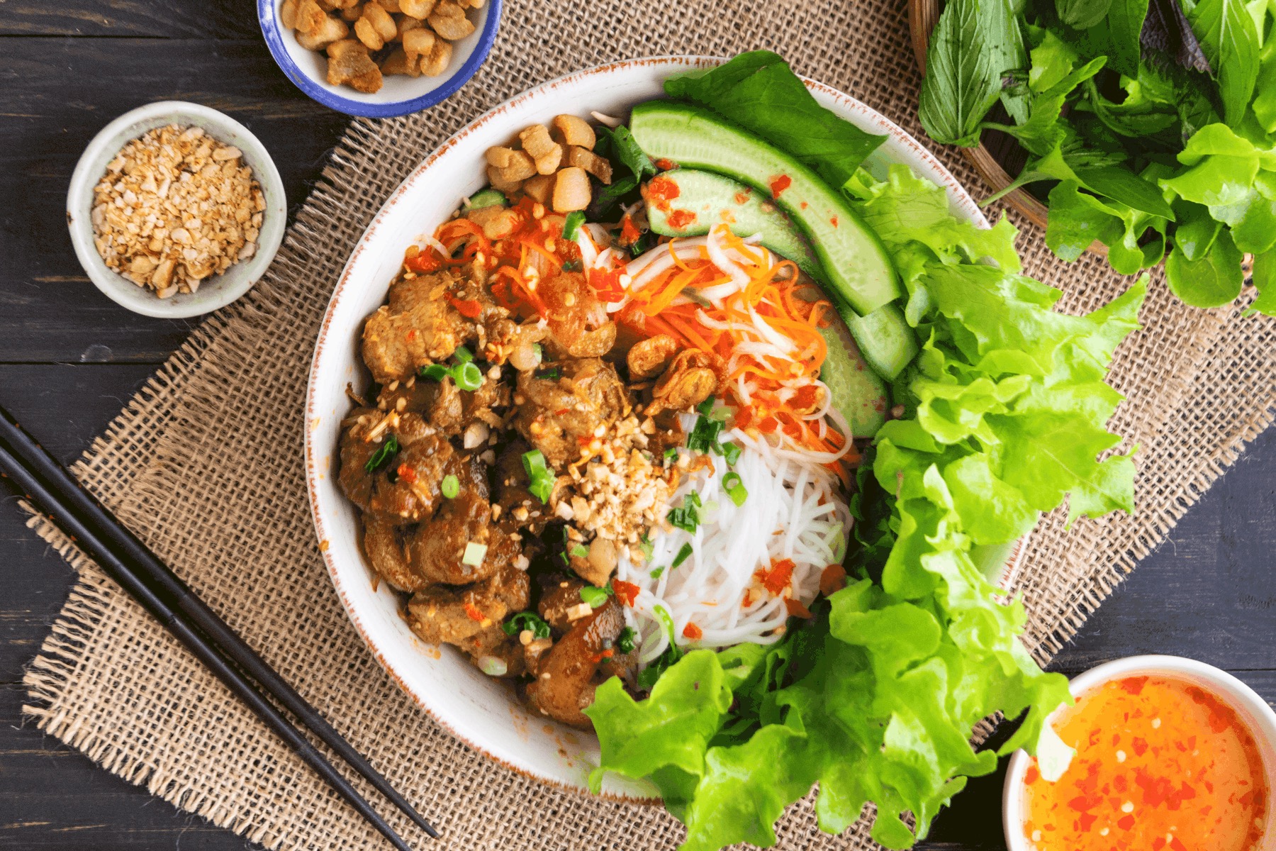 Arranged Food and Objects