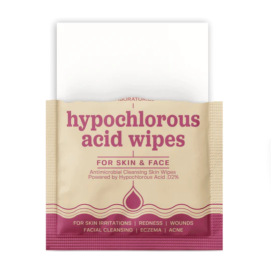 Base Laboratories Hypochlorous Acid WipesFor Skin & Face The
