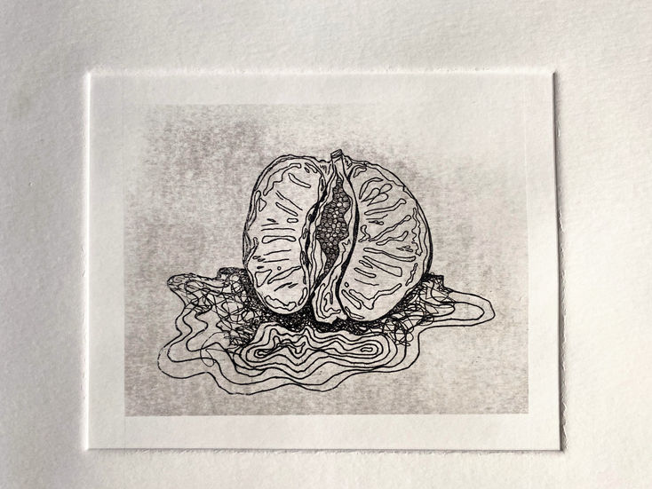 Pieza de grabado al aguafuerte sobre placa de zinc con grises en colofonia
35 cm X 50 cm
2024