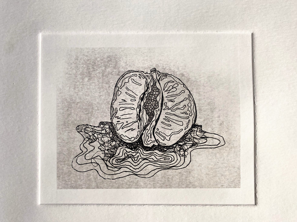 Pieza de grabado al aguafuerte sobre placa de zinc con grises en colofonia
35 cm X 50 cm
2024