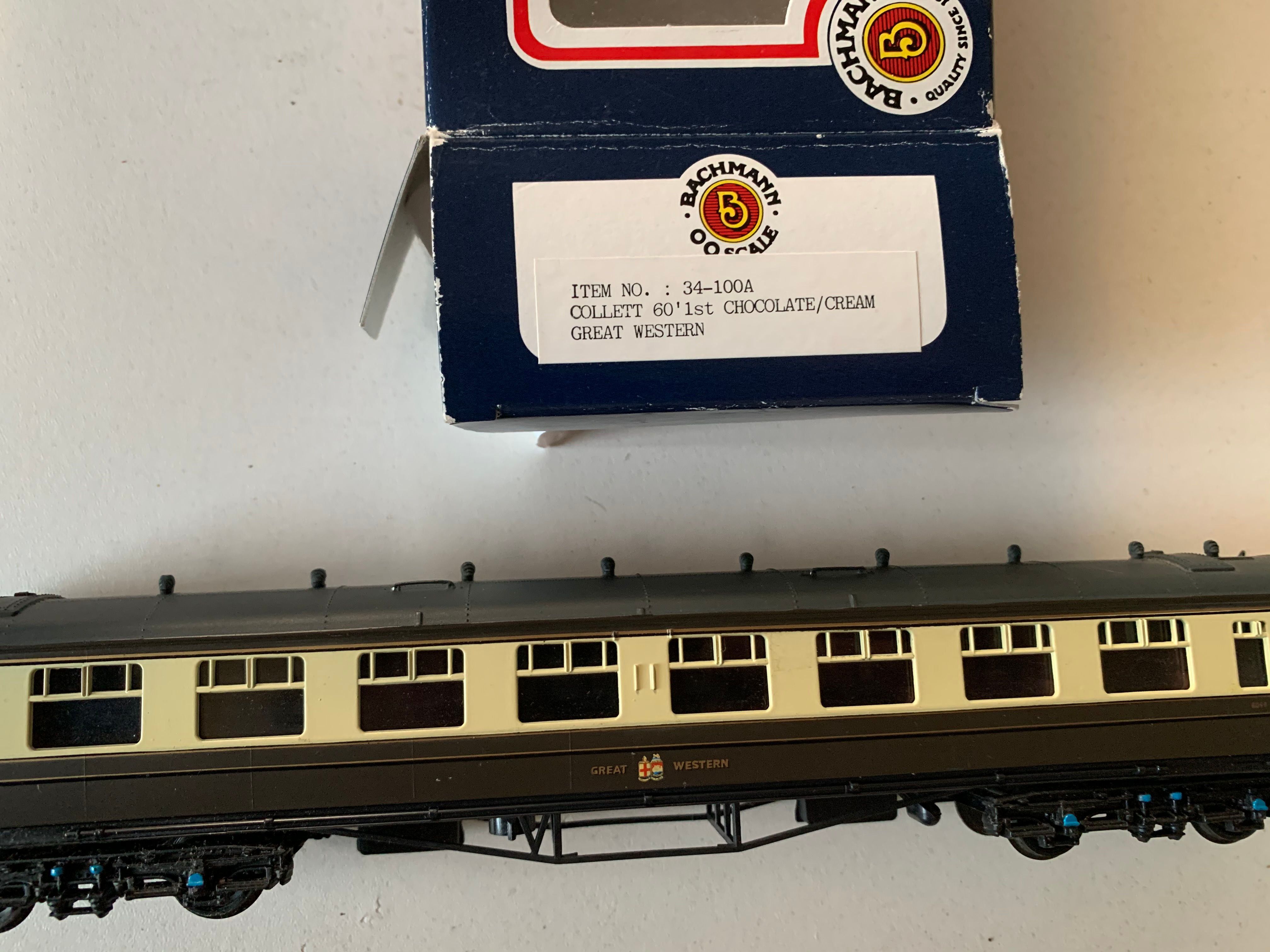 34-100A COLLETT 60ft 1ST CHOCOLATE/CREAM GWR  8099