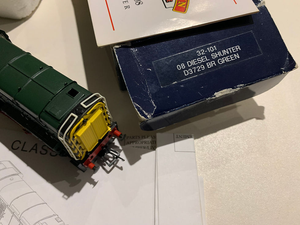 Thumbnail: 32-101 08 DIESEL SHUNTER D3729 LOCOMOTIVE BR GREEN
