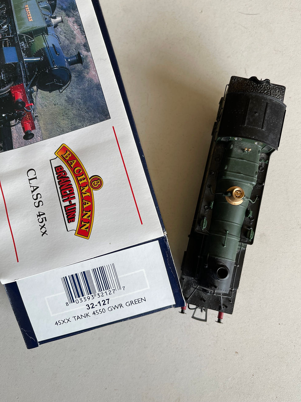 Thumbnail: 32-127 45XX TANK 4550 GWR GREEN LOCOMOTIVE