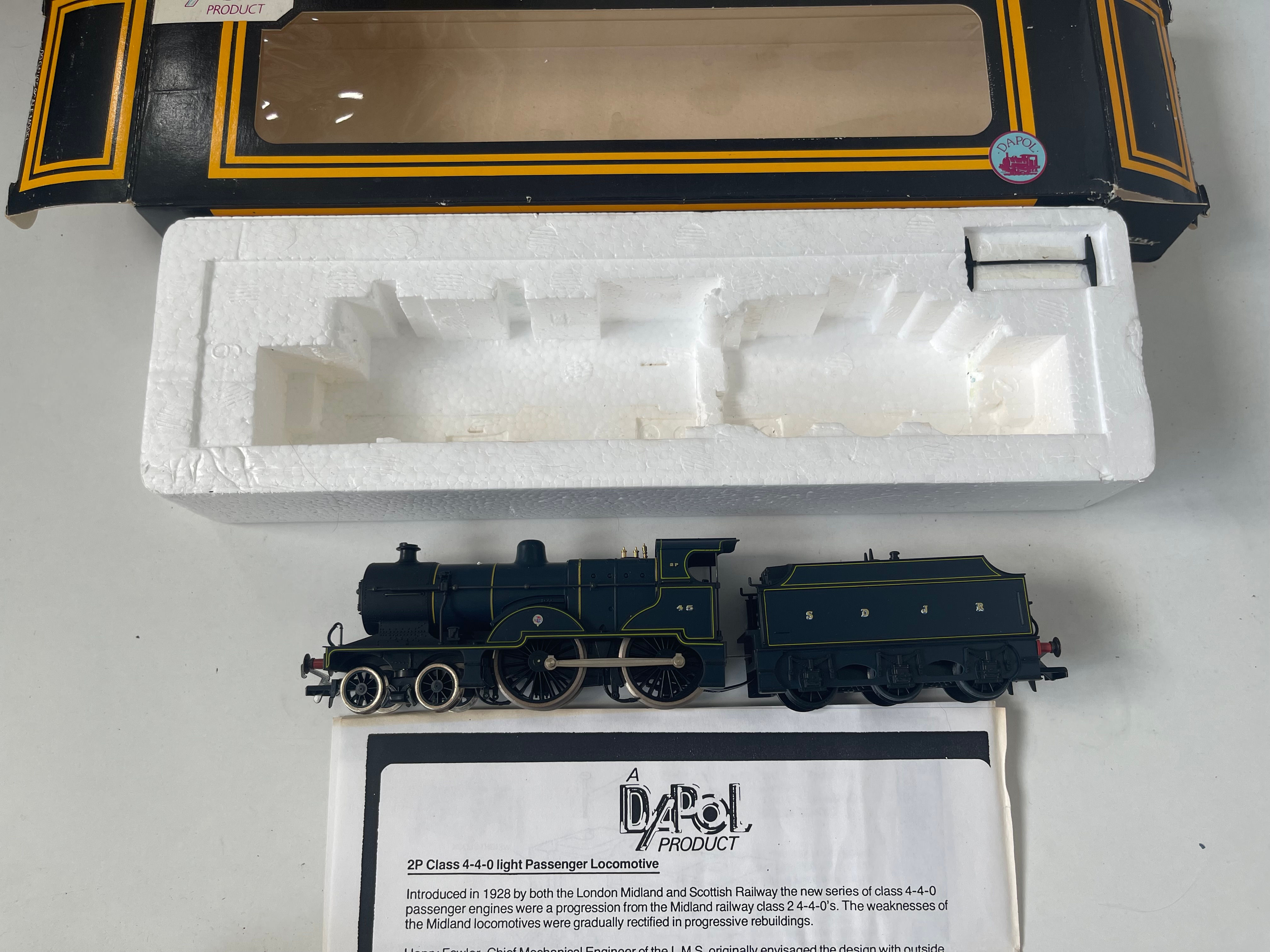 D067 4-4-0 CLASS 2P LIGHT PASSENGER LOCOMOTIVE SDJR 45