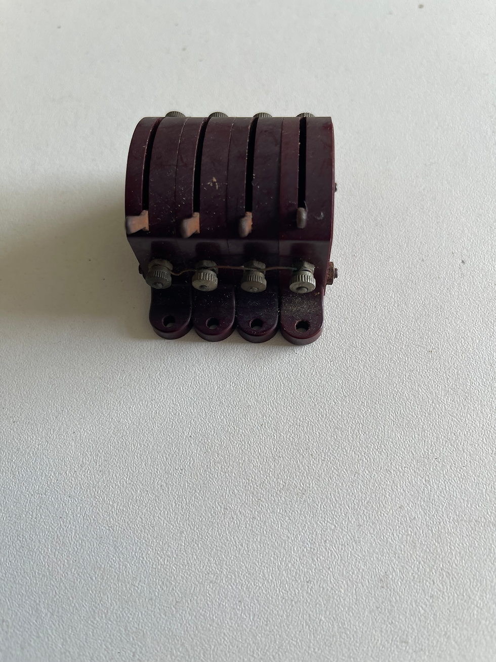 Thumbnail: 32302 D1 MAROON LEVER SWITCH - BLOCK OF 4