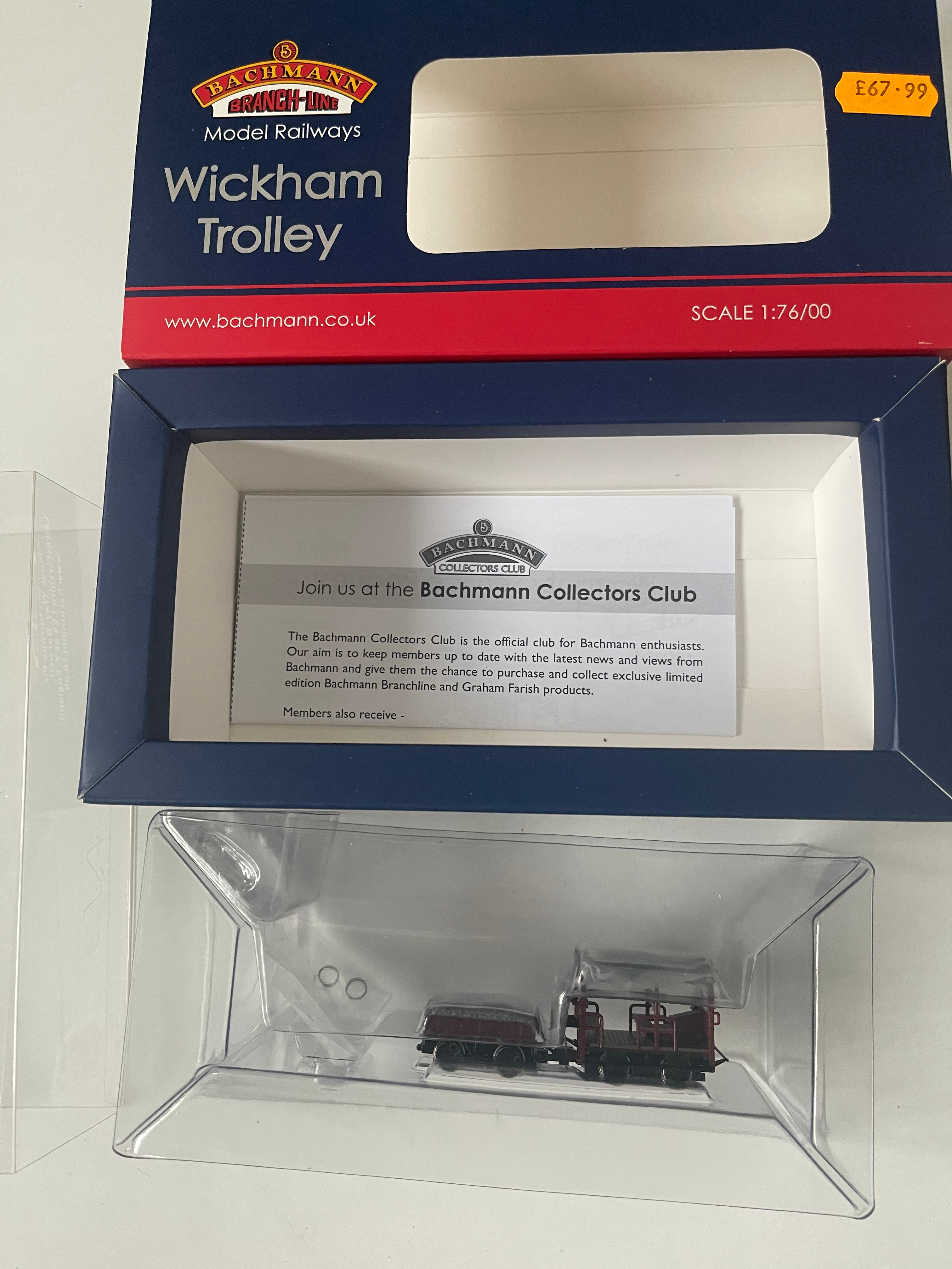 32-991 WICKHAM TROLLEY CAR BR MAROON