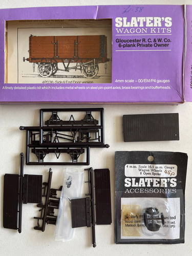 SLATER'S WAGON KIT 4P036 6 PLANK POW SIDE & END DOOR VERSION ...