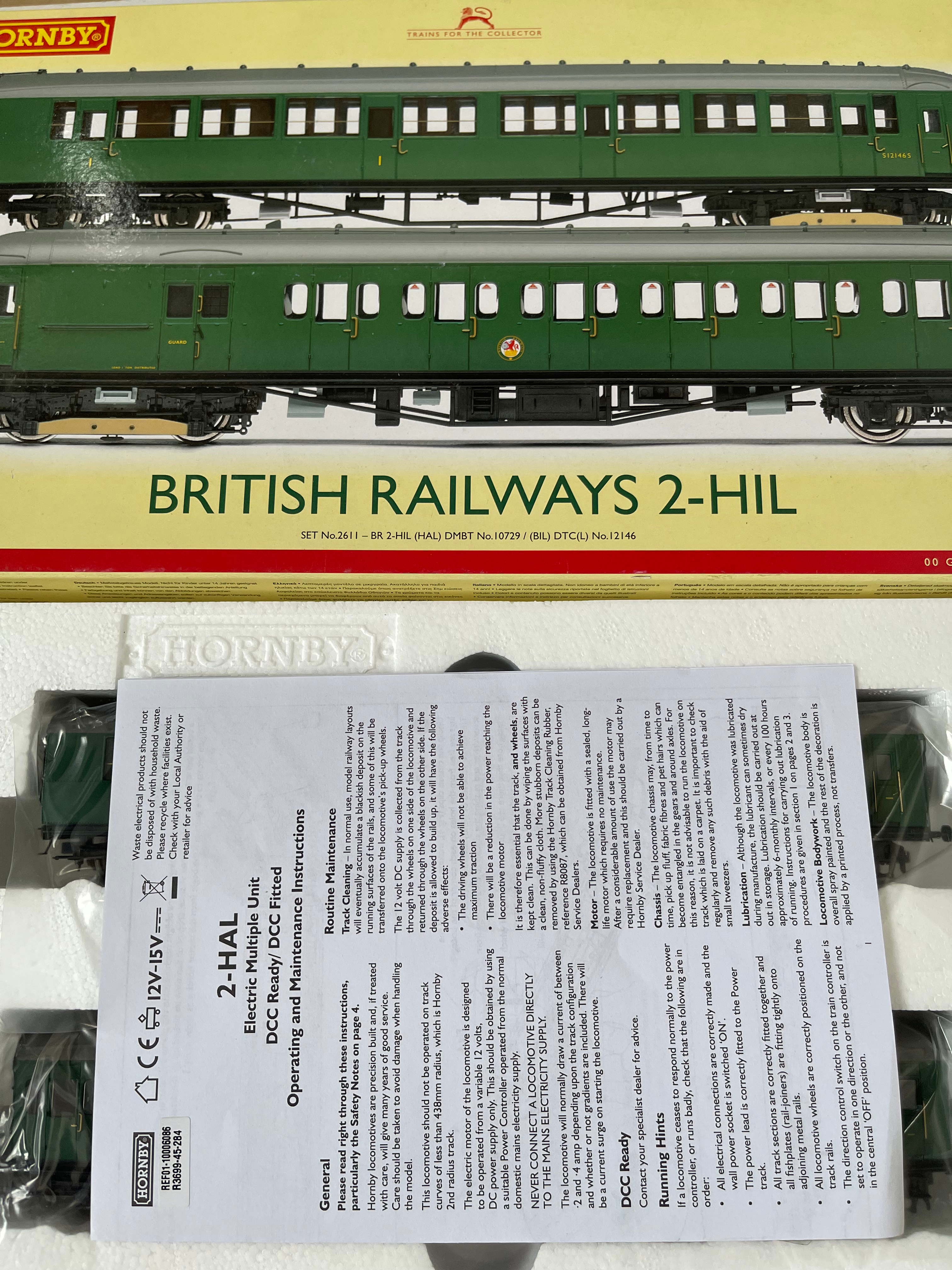 R.3699 BR GREEN SET 2611 - BR 2-HIL (HAL) DMBT No 10729 /DTC No 12146