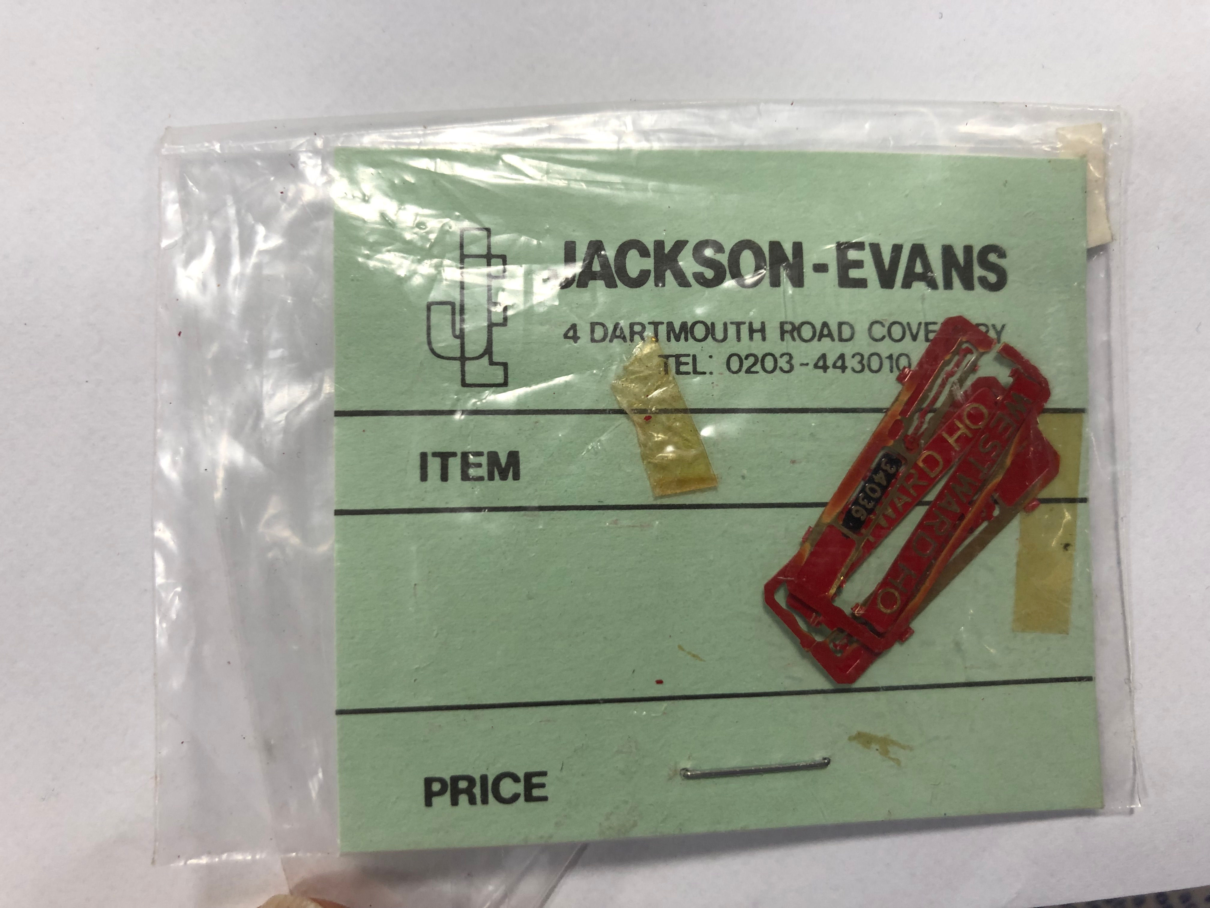 JACKSON-EVANS - 34036 WESTWARD HO