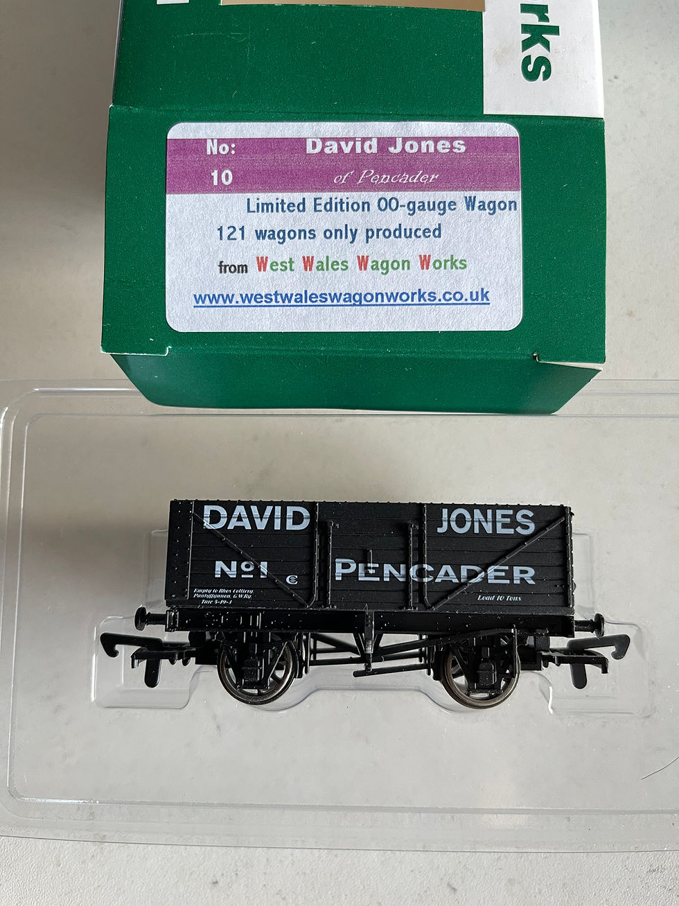 7 PLANK WAGON DAVID JONES No 1 PENCADER jwmodelrailways