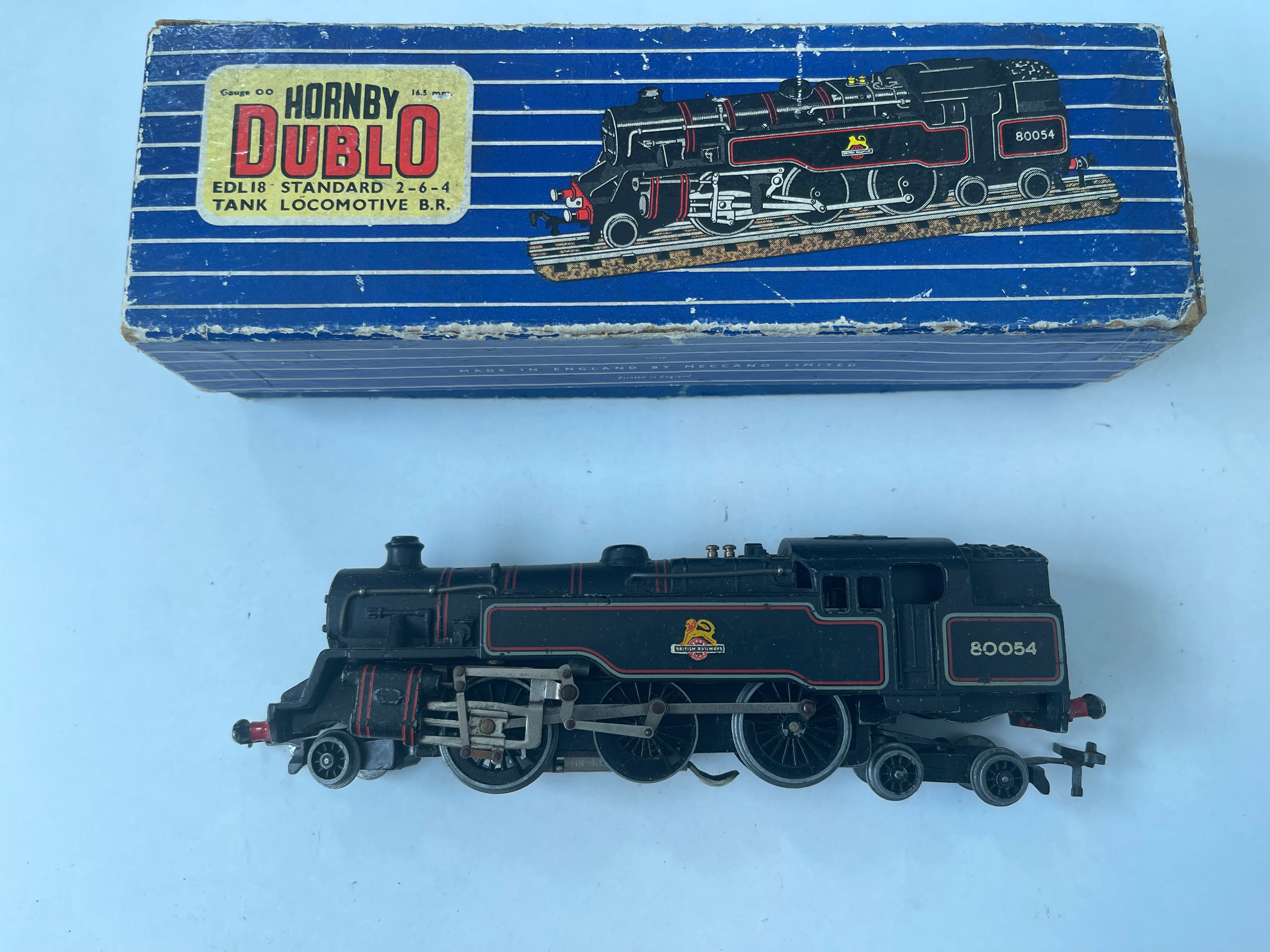 EDL18 2-6-4 BR BLACK TANK LOCOMOTIVE 80054 BOXED