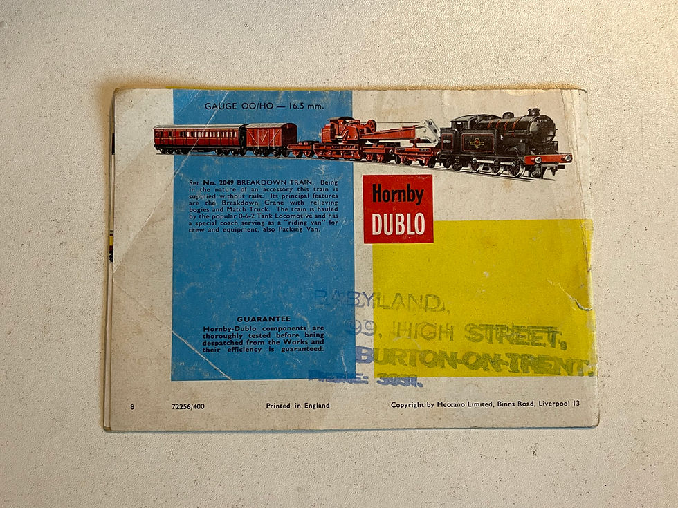 Thumbnail: HORNBY DUBLO - 2-RAIL CATALOGUE