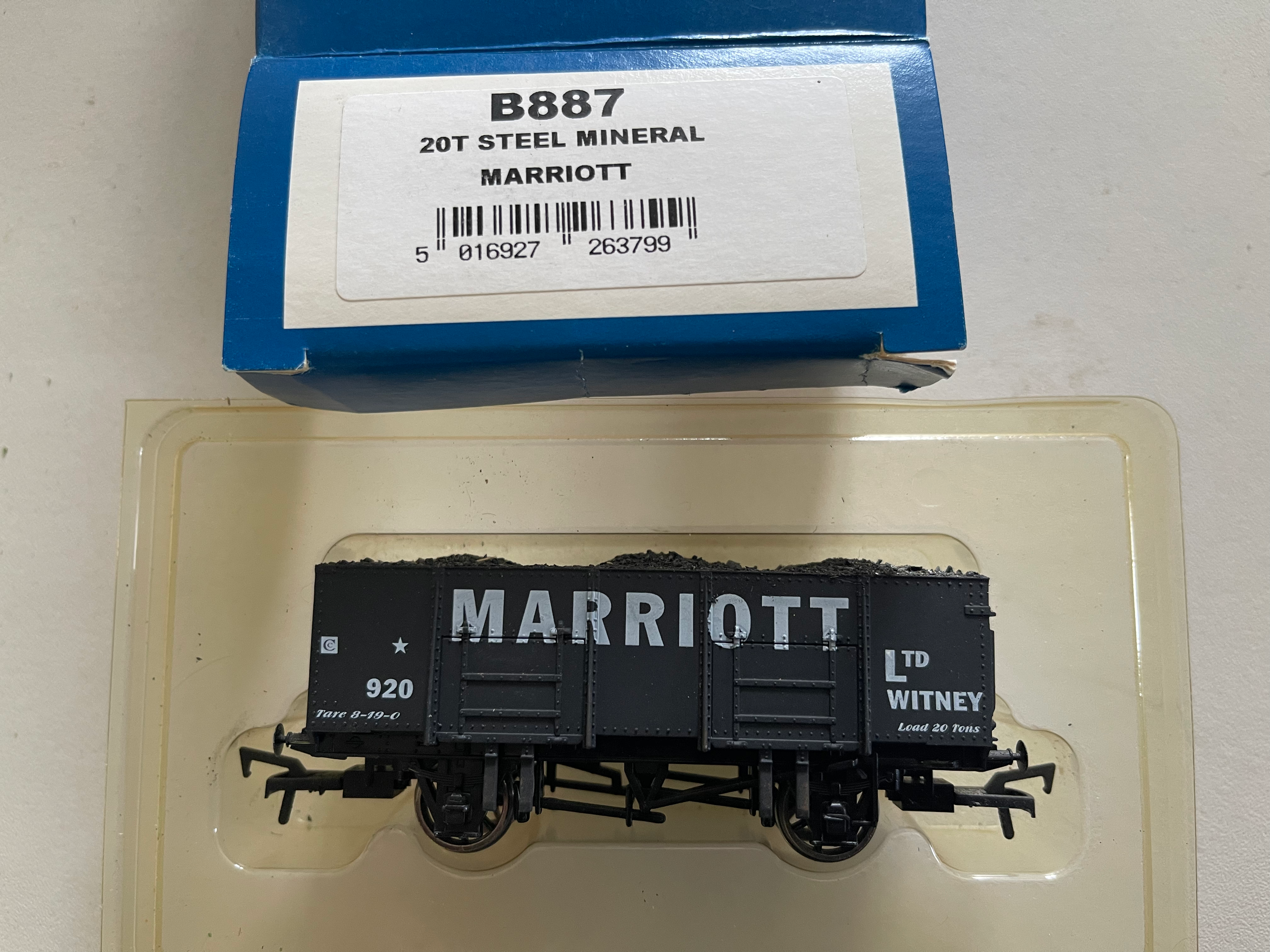 B887 - 20T STEEL MINERAL WAGON - MARRIOTT - WITNEY