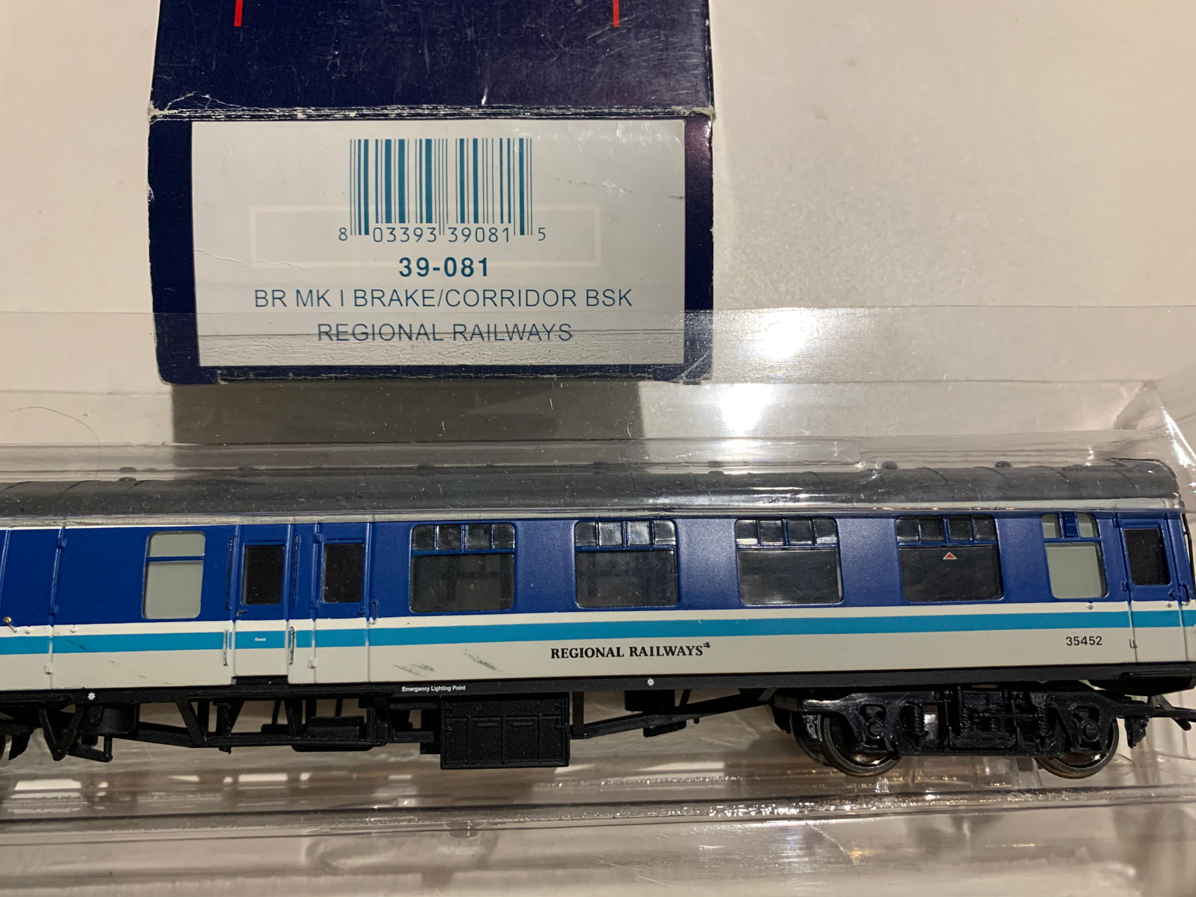 39-031 BR MK1 BRAKE/CORRIDOR BSK REGIONAL RAILWAYS 35452