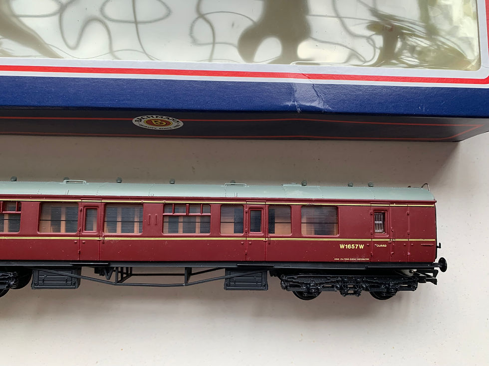 Thumbnail: 34-175 COLLETT 60ft 2ND BRAKE MAROON BR COACH W1657W