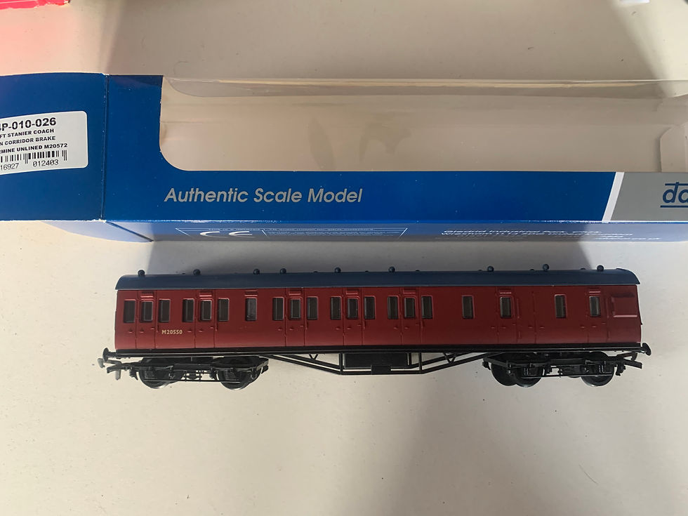 Thumbnail: 4P-010-026 57FT STANIER COACH NON CORRIDOR BRAKE CARMINE UNLINED M20550