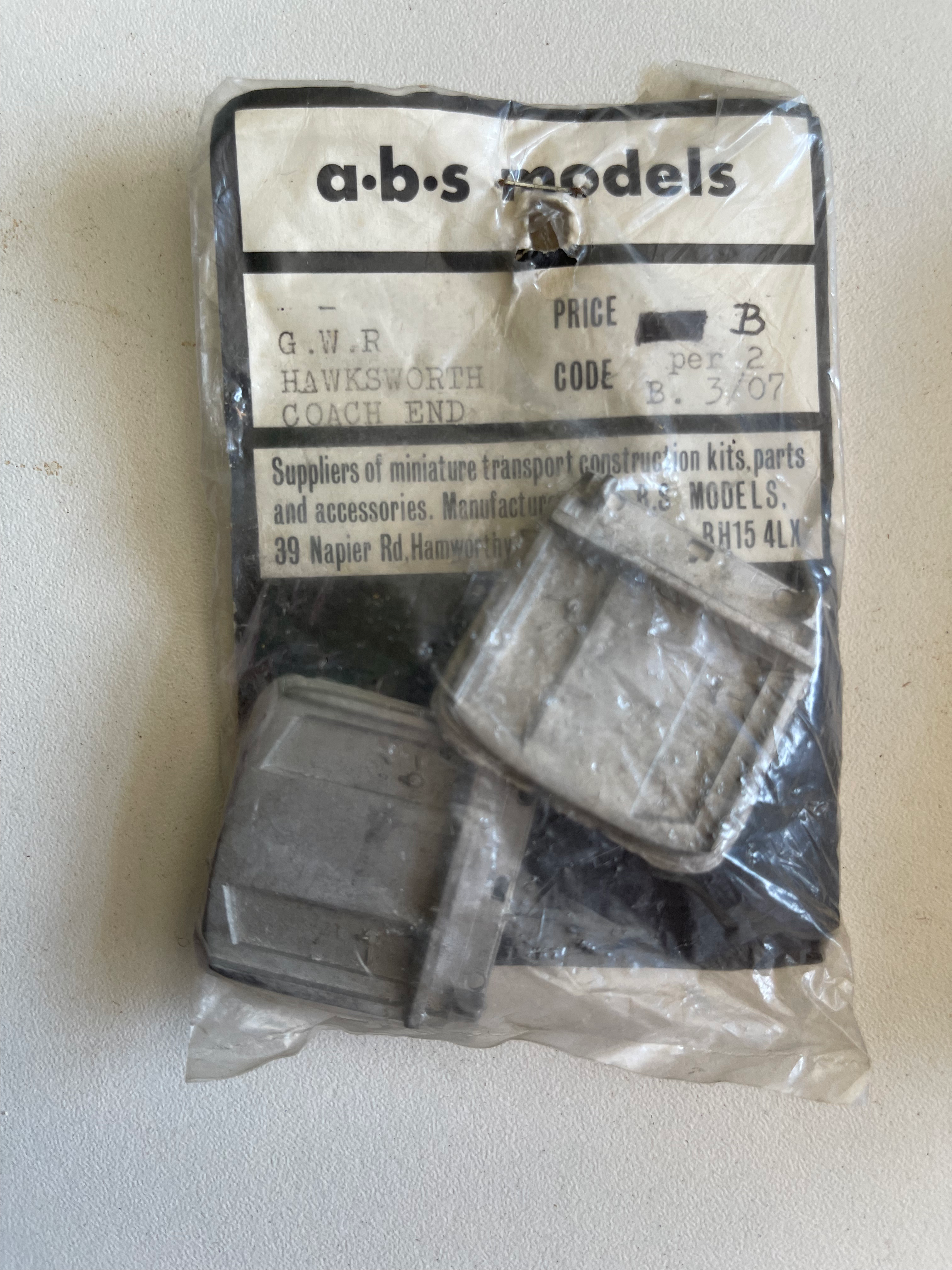 A.B.S. - B.3/07 G.W.R. HAWKSWORTH COACH ENDS (2)