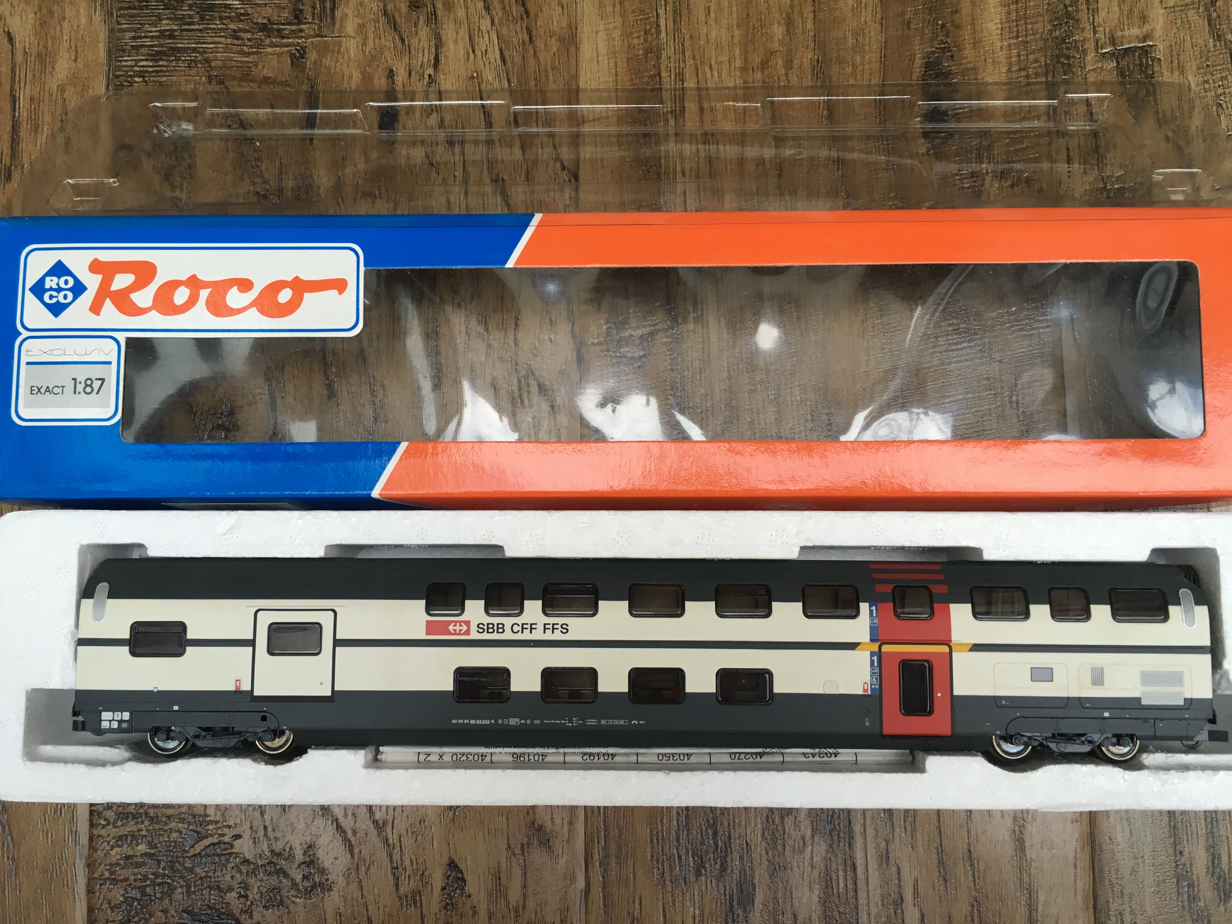 ROCO 45461 SBB 1ST CLASS DOUBLE DECKER COACH