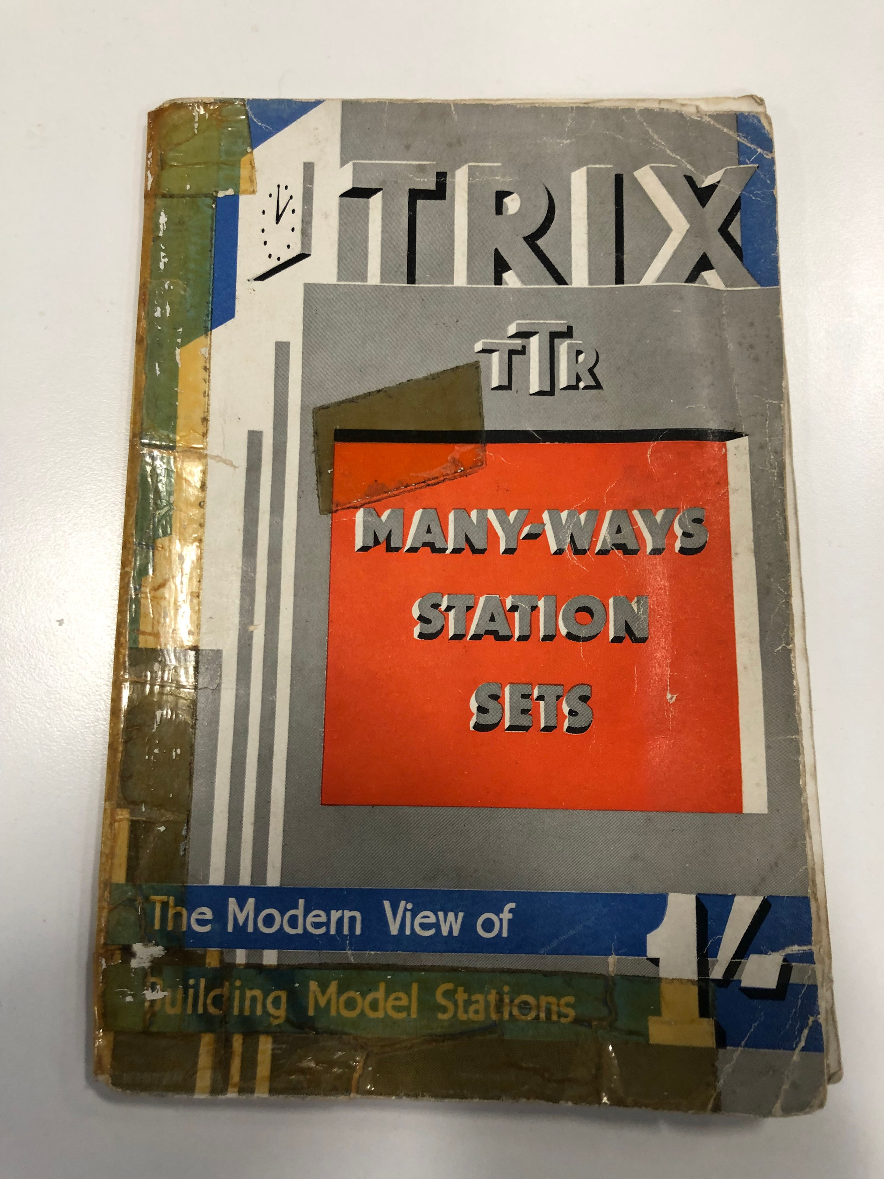 TTR TRIX TWIN RAILWAY - MANY WAYS STATION SETS MANUAL 1937 (1st EDDITION)