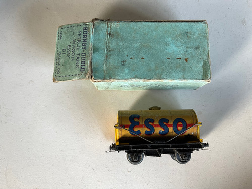 Buff Tank Engine PRE WAR D304 ESSO BUFF TANK WAGON - BOXED 3/1939 | jwmodelrailways