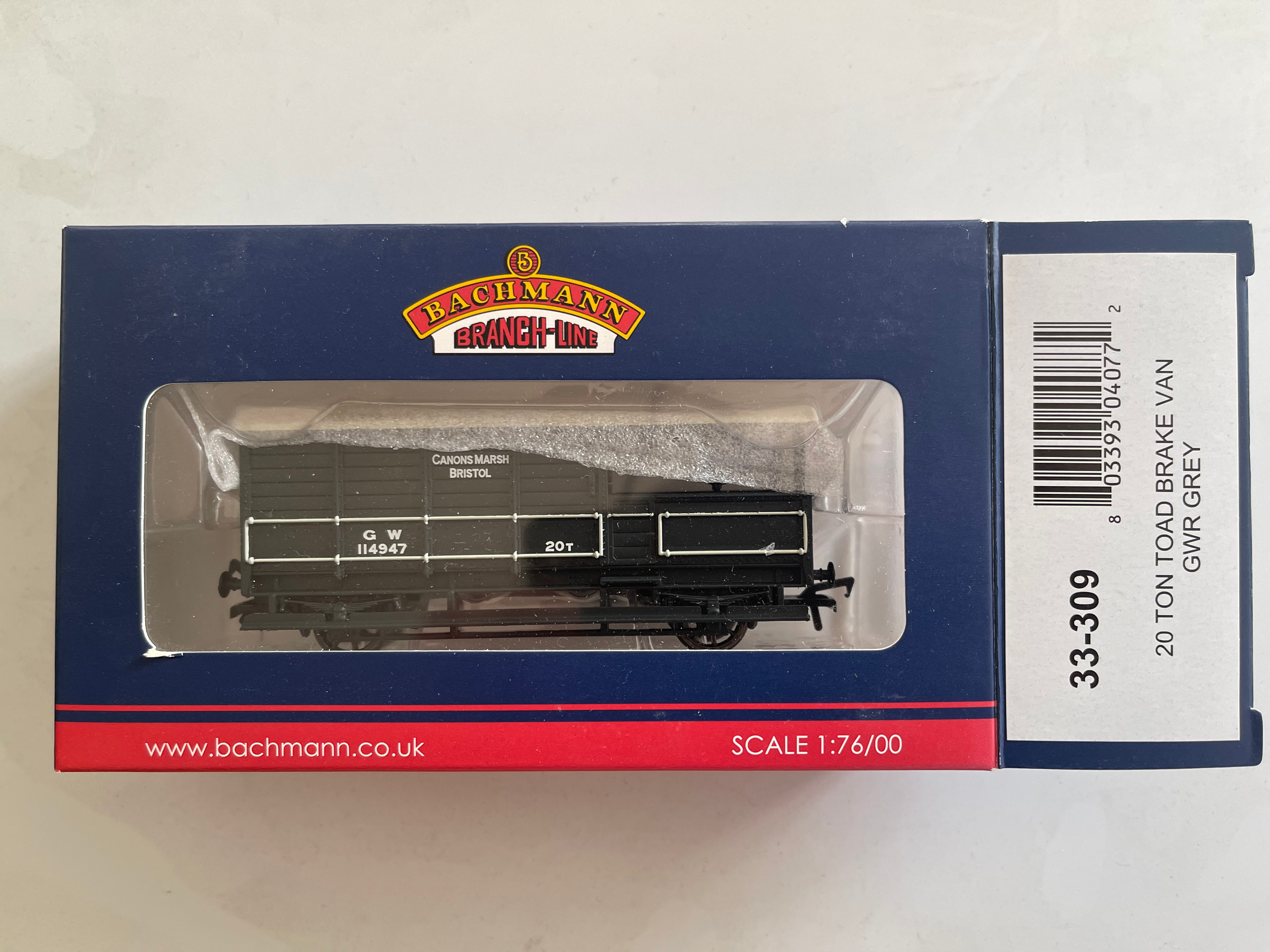 33-309 20 TON TOAD BRAKE VAN GWR GREY