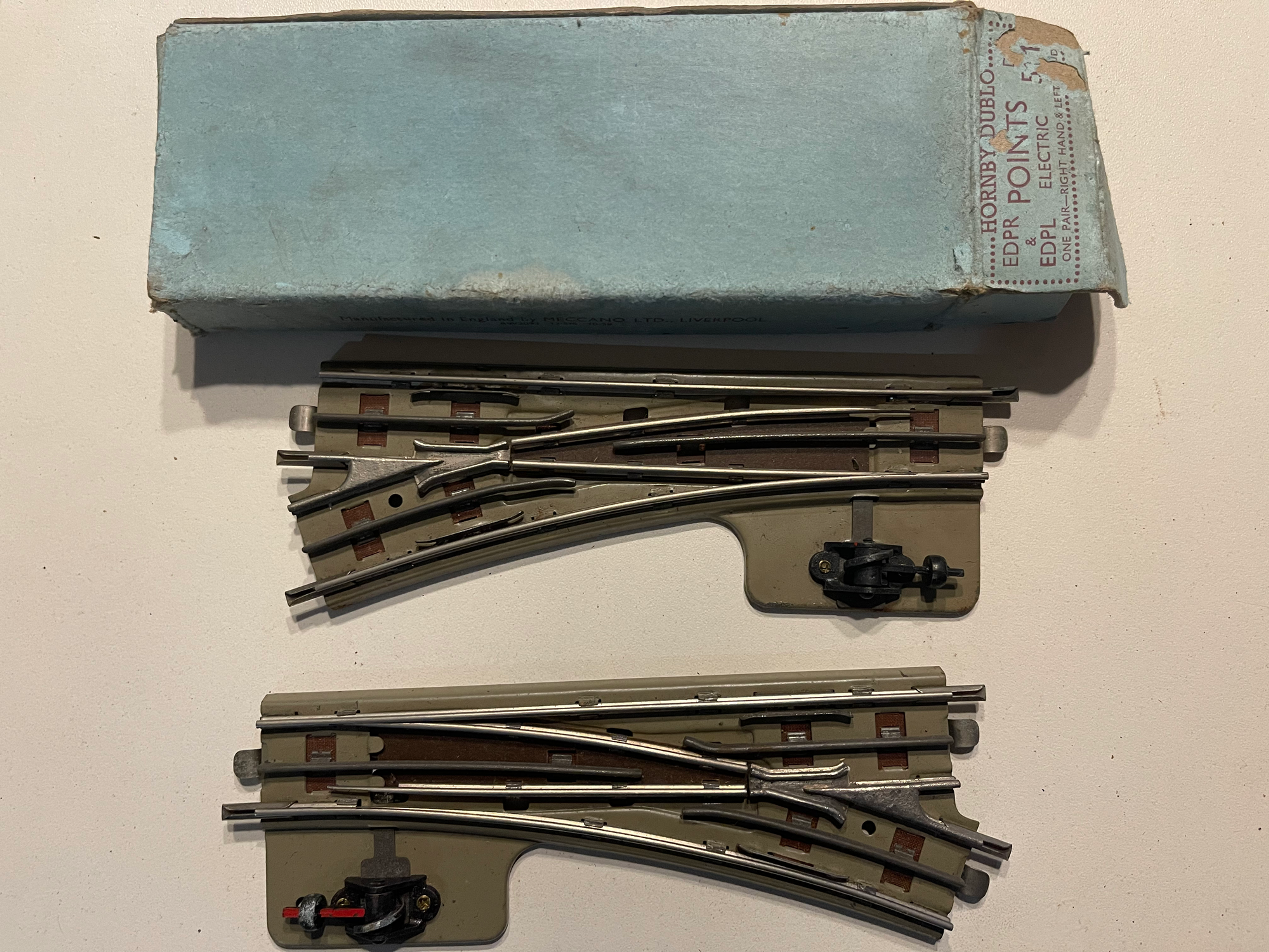 D511 EDPR & EDPL 2 x ELECTRIC POINTS PRE WAR - 10/1938