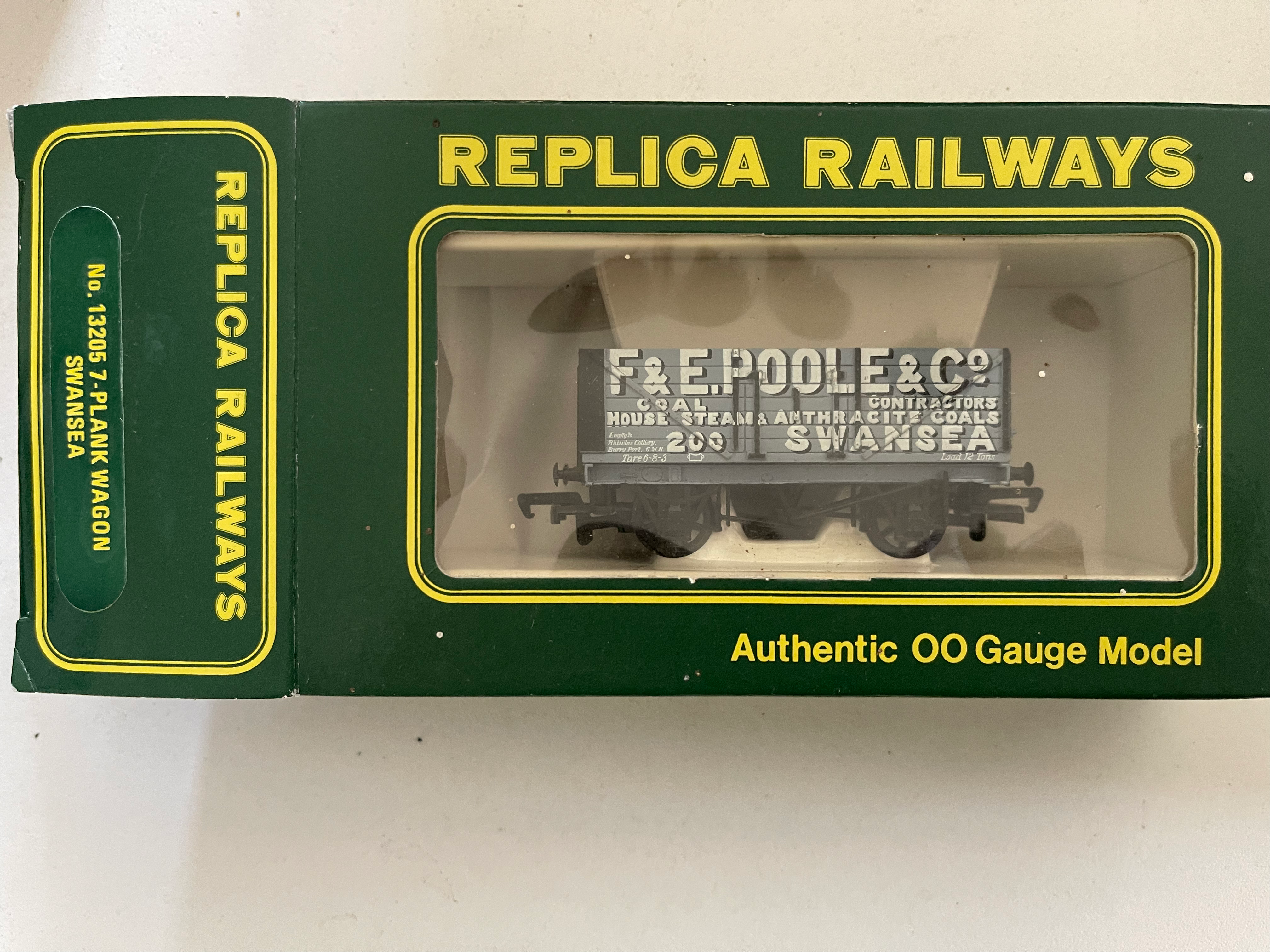 13205 7 PLANK WAGON 'F & E POOLE' SWANSEA