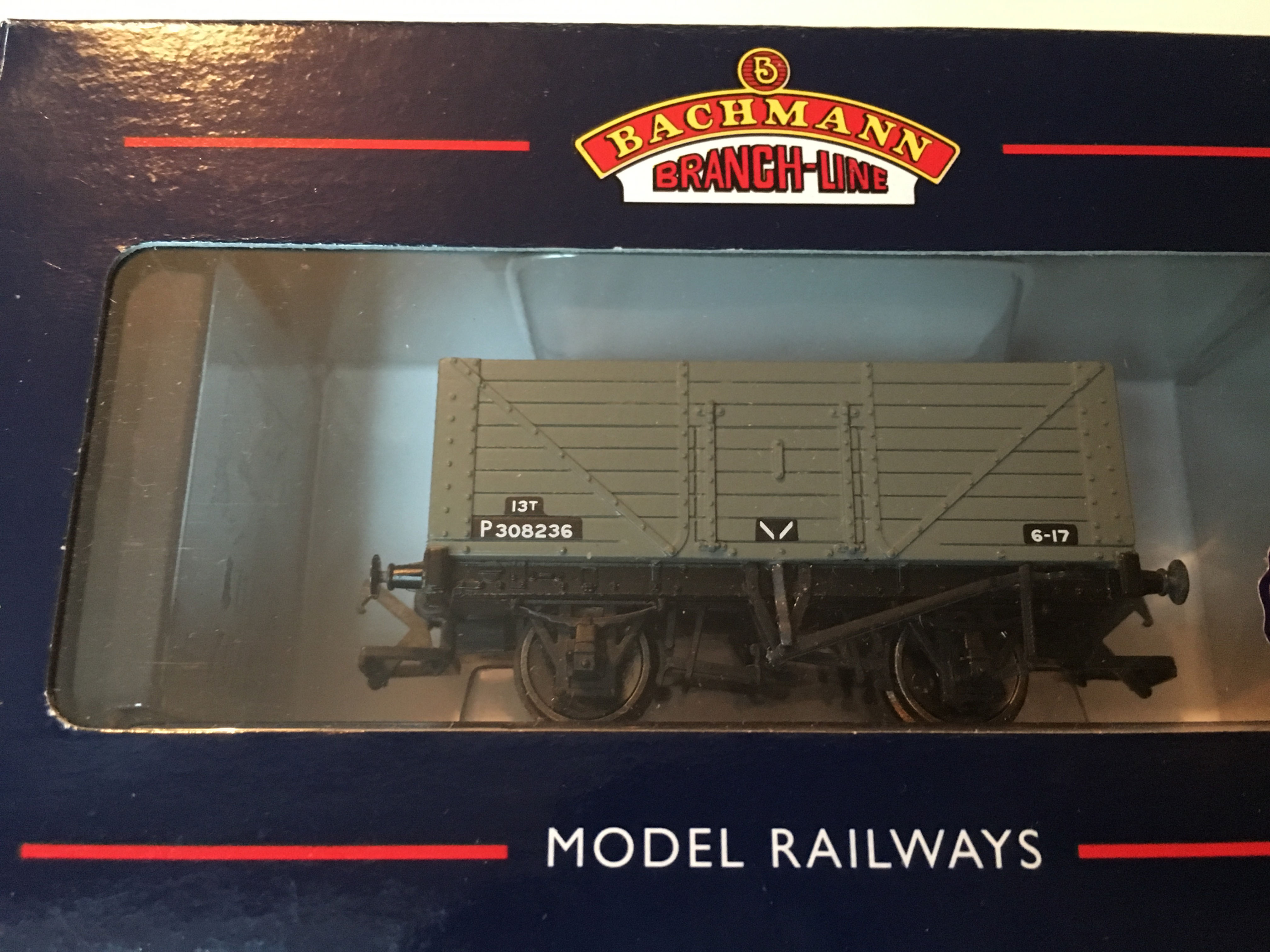 37-158 8 PLANK WAGON BR GREY FIXED END