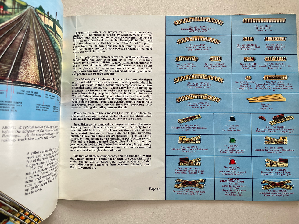 Thumbnail: HORNBY DUBLO - ELECTRIC TRAINS - CATALOGUE 1ST EDITION 1959 + PRICE LIST