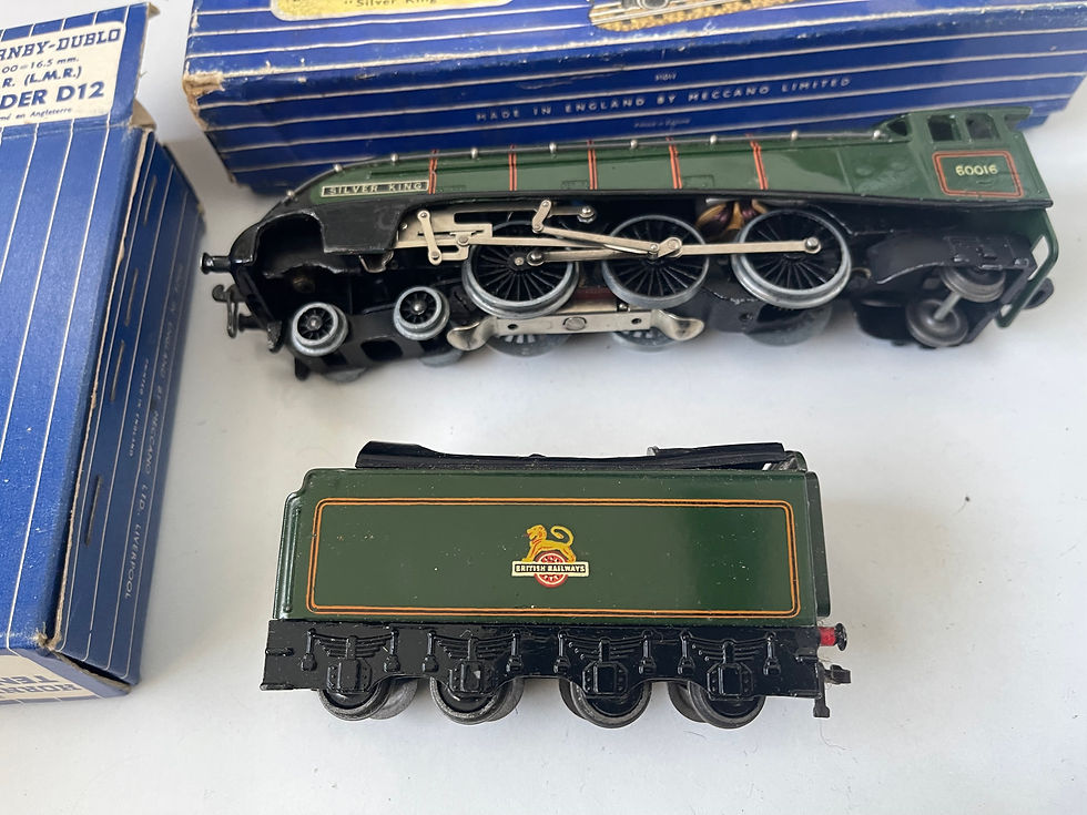 Thumbnail: EDL11 GLOSS 4-6-2 SILVER KING 3 RAIL LOCOMOTIVE & TENDER