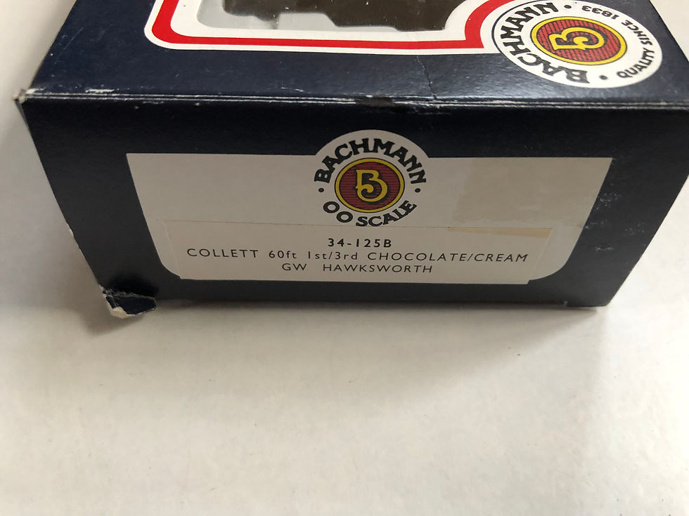 Thumbnail: 34-125B COLLETT 60ft 1ST/3RD CHOCOLATE/CREAM GWR HAWKSWORTH  7056