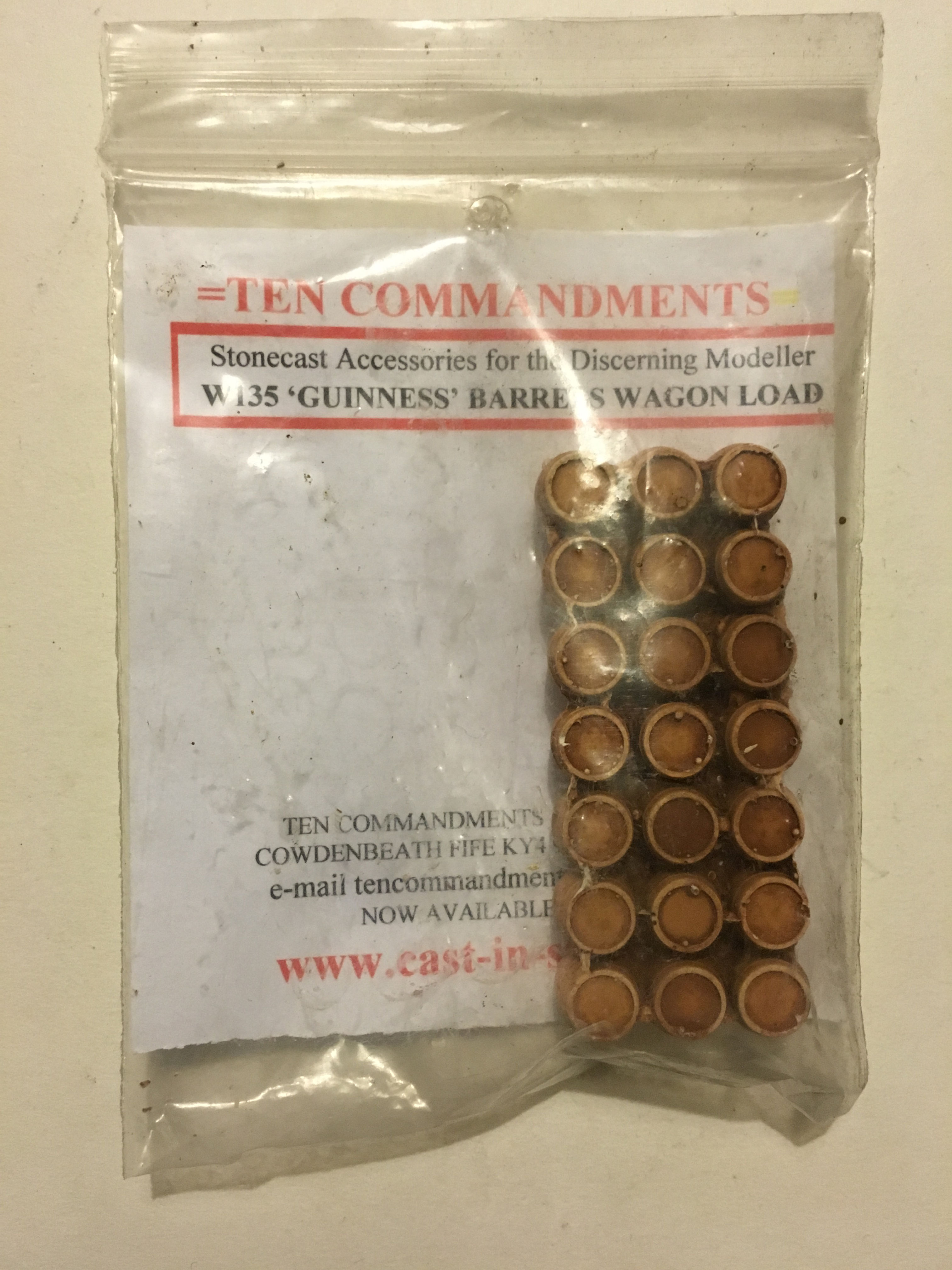 TEN COMMANDMENTS W135 GUINESS BARRELS WAGON LOAD