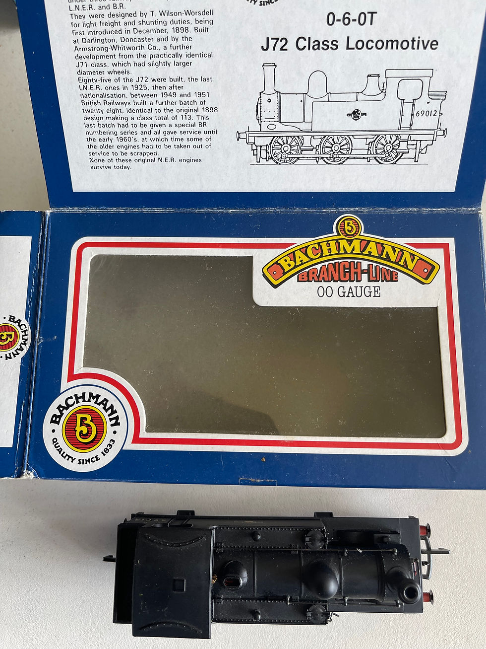 Thumbnail: 31-053 J72 69012 BR BLACK 0-6-0T TANK LOCOMOTIVE