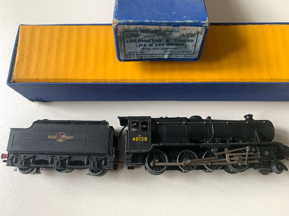 LT25 L.M.R. CLASS 8F BR BLACK 2-8-0 LOCOMOTIVE 48158 BOXED